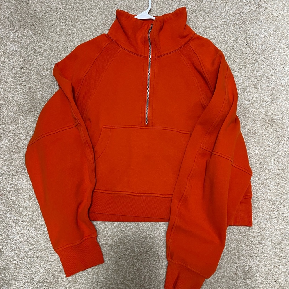 Lululemon Athletica Orange Sweatshirt